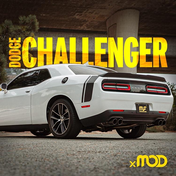19536 2017-2023 Dodge Challenger xMOD Series Cat-Back Exhaust System