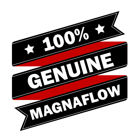 14843 - 2.25" Inlets/ 4" Outlet 6"Round x 14"Long - Stainless Magnaflow Muffler