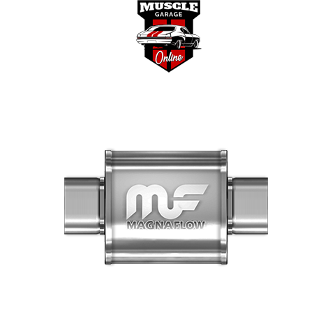 14152 - 4" Inlet/Outlet 8"x5"x6" Body - Stainless Steel Magnaflow Muffler