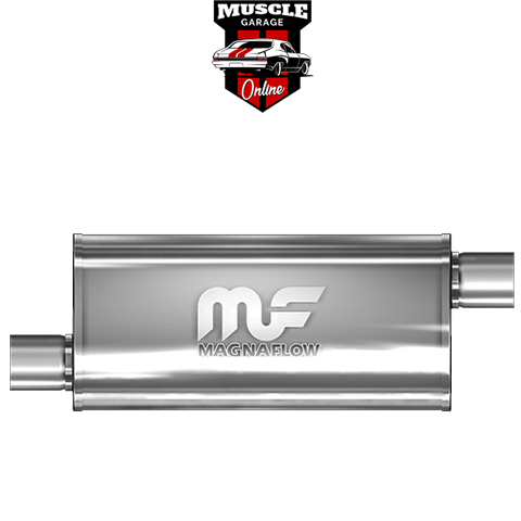 14366 - 2.5" Inlet/Outlet 4"x9"x18" Body - Stainless Steel Magnaflow Muffler
