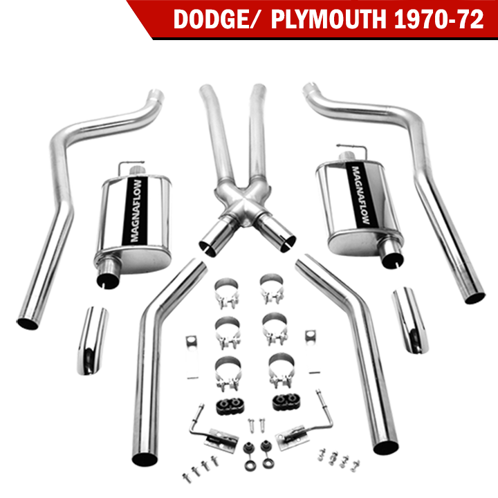 15851 1970-1972 DODGE/ PLYMOUTH Magnaflow Crossmember-Back Exhaust System