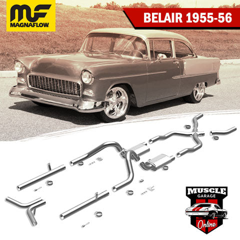 16596 1955-1956 CHEVROLET Belair Magnaflow Crossmember-Back Exhaust System