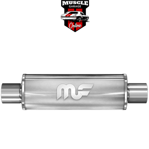 14867 - 3" Inlet/Outlet 5"Round x 14"Long Body - Stainless Steel Magnaflow Muffler