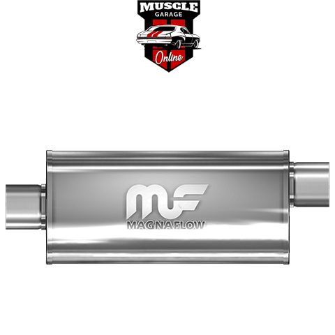 14229 - 3" Inlet/Outlet 8"x5"x14" Body - Stainless Steel Magnaflow Muffler