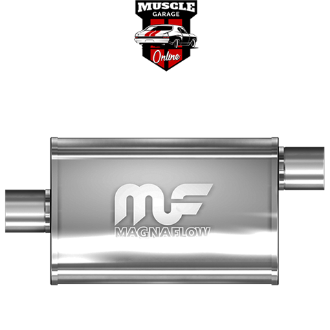 14326 - 2.5" Inlet/Outlet 4"x9"x14" Body - Stainless Steel Magnaflow Muffler