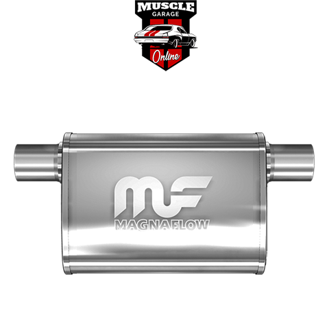 14376 - 2.5" Inlet/Outlet 4"x9"x11" Body - Stainless Steel Magnaflow Muffler