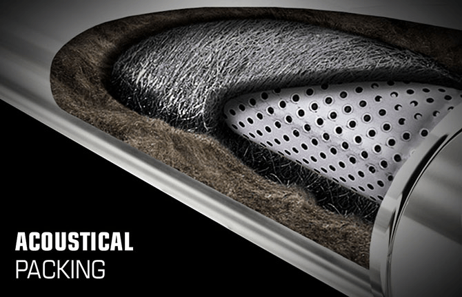 14843 - 2.25" Inlets/ 4" Outlet 6"Round x 14"Long - Stainless Magnaflow Muffler