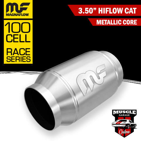 3.5" 100 Cell HiFlow Metallic Core Stainless Steel Magnaflow Cat Converter Hi Flow