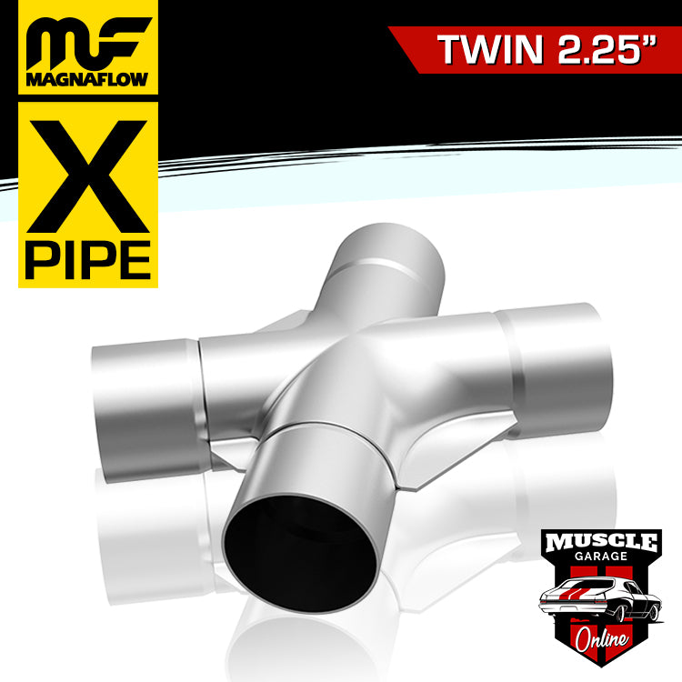 10780 - Twin 2.25" - Twin 2.25" MagnaFlow Stainless Steel X-Pipe  X-Pipe XPipe