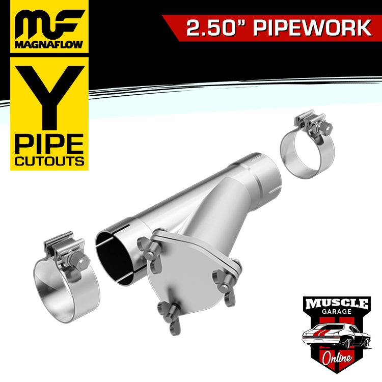 10784 - 2.50" Cut-Out Bypass MagnaFlow Stainless Steel