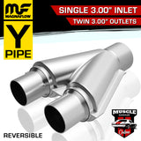 10798 - Single 3.00" - Twin 3.00" MagnaFlow Stainless Steel Y-Pipe YPipe