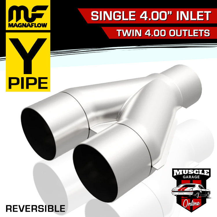 10799 - Single 4.00" - Twin 4.00" MagnaFlow Stainless Steel Y-Pipe YPipe