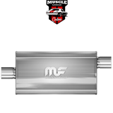 12589 - 3" Inlet/Outlet 11"x5"x22" Body - Stain Stainless Steel Magnaflow Muffler