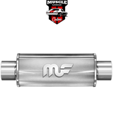14773 - 4" Inlet/Outlet 7"Round x 30"Long Body - Stainless Steel Magnaflow Muffler