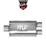 14221 - Single 3"/ 2.5" Twin 8"x5"x14" Body - Stainless Steel Magnaflow Muffler