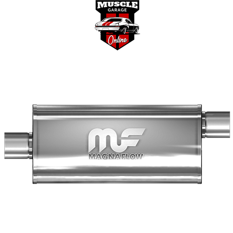 14256 - 2.5" Inlet/Outlet 8"x5"x18" Body - Stainless Steel Magnaflow Muffler