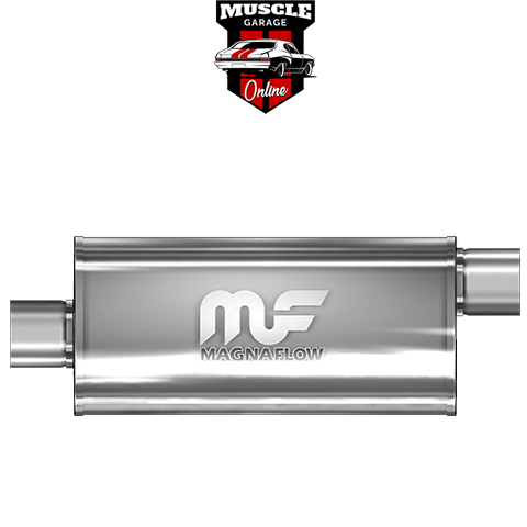 12259 - 3" Inlet/Outlet 8"x5"x18" Body - Stainless Steel Magnaflow Muffler