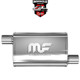 14336 - 2.5" Inlet/Outlet 4"x9"x14" Body - Stainless Steel Magnaflow Muffler