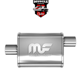 14363 - 2.5" Inlet/Outlet 4"x9"x11" Body - Stainless Steel Magnaflow Muffler