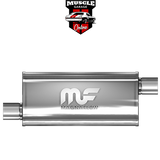 14366 - 2.5" Inlet/Outlet 4"x9"x18" Body - Stainless Steel Magnaflow Muffler
