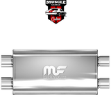 14568 - Twin 2.5"/ Twin 2.5" 11"x5"x22" Body - Stainless Steel Magnaflow Muffler