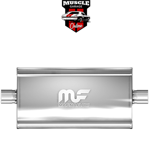 14579 - 3" Inlet/Outlet 11"x5"x22" Body - Stain Stainless Steel Magnaflow Muffler