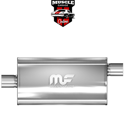 12586 - 2.5" Inlet/Outlet 11"x5"x22" Body - Stainless Steel Magnaflow Muffler