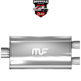 14594 - Single 4"/ Twin 3" 11"x5"x22" Body - Stainless Steel Magnaflow Muffler