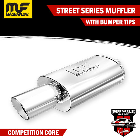 14851 - 2.25" In/ 4" Out 5"x8"x14" Long - Stainless Magnaflow Muffler