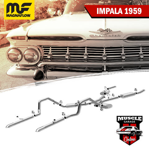 15164 1959 CHEVROLET Impala Magnaflow Crossmember-Back Exhaust System