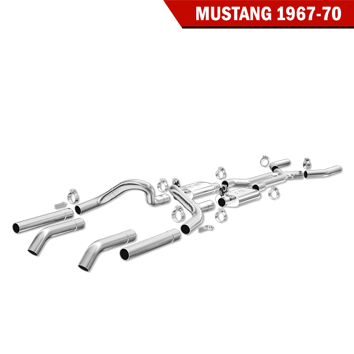 15819 1967-1970 FORD Mustang Magnaflow Crossmember-Back Exhaust System