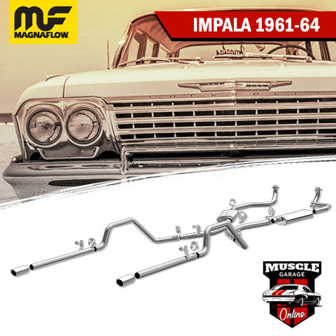 16724 1961-1964 CHEVROLET Impala Magnaflow Crossmember-Back Exhaust System