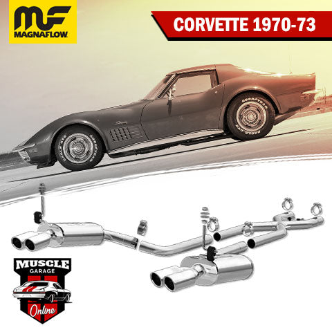 19234 1970-1973 CHEVROLET Corvette Magnaflow Crossmember-Back Exhaust System