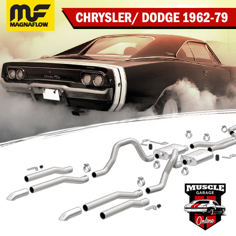 19303 1962-1979 CHRYSLER/ DODGE/ PLYMOUTH Magnaflow Crossmember-Back Exhaust System
