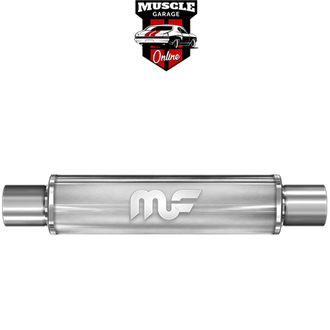 14415 - 2.25" Inlet/Outlet 4"Round x 14"Long Body - Stainless Steel Magnaflow Muffler