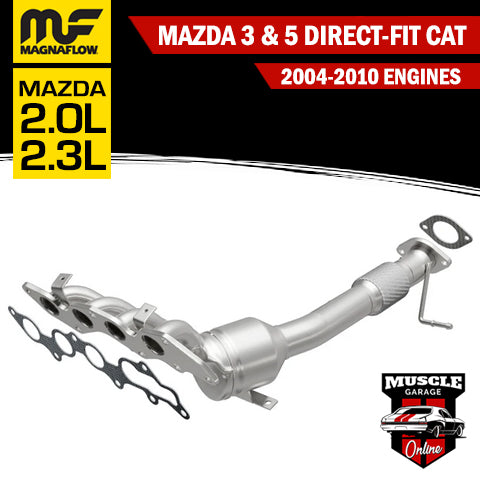 50616 2004 - 2010 MAZDA 3 / MAZDA 5 Stainless Steel Magnaflow Manifold Catalytic Converter
