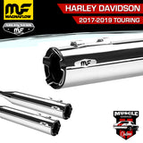 7200905 2017-2019 HARLEY DAVIDSON Touring Impact Series Slip-On Exhaust Muffler Set
