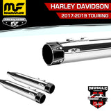 7201005 2017-2019 HARLEY DAVIDSON Touring Sniper Series Slip-On Exhaust Muffler Set