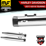 7201103 2017-2019 HARLEY DAVIDSON Touring Knockout Series Slip-On Exhaust Muffler Set