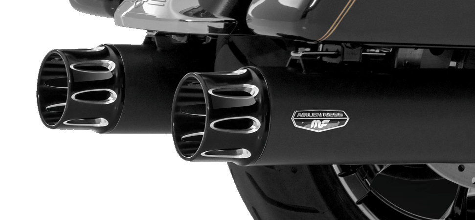 7201105 2017-2019 HARLEY DAVIDSON Touring Deep Cut Series Slip-On Exhaust Muffler Set