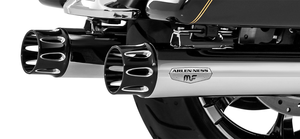 7201204 2017-2019 HARLEY DAVIDSON Touring Deep Cut Series Slip-On Exhaust Muffler Set