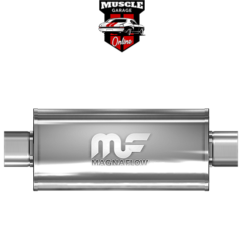 14151 - 3.5" Inlet/Outlet 8"x5"x14" Body - Stainless Steel Magnaflow Muffler