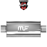 14151 - 3.5" Inlet/Outlet 8"x5"x14" Body - Stainless Steel Magnaflow Muffler