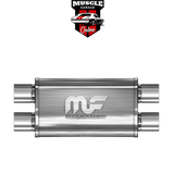 14386 - 2.5" Twin Inlets/Outlets 4"x9"x14" Body - Stainless Steel Magnaflow Muffler