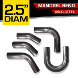 Mandrel Bend 2.50" O.D. (63mm) Mild Steel