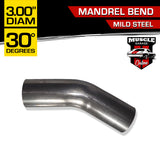 Mandrel Bend 3.00" O.D. (76mm) Mild Steel