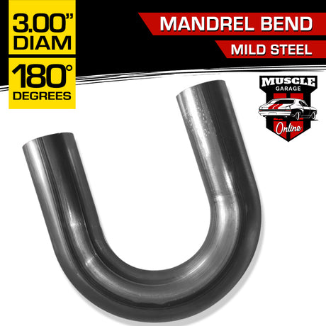 Mandrel Bend 3.00" O.D. (76mm) Mild Steel