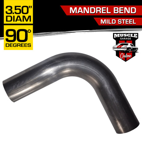 Mandrel Bend 3.50" O.D. (89mm) Mild Steel