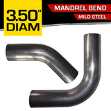 Mandrel Bend 3.50" O.D. (89mm) Mild Steel